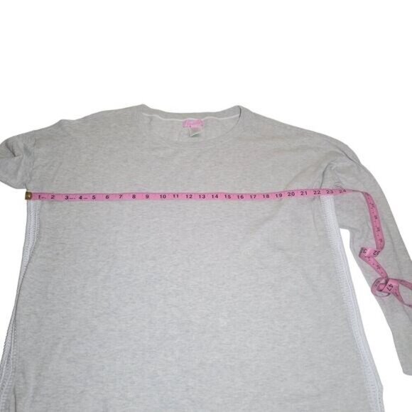 Lily Pulitzer 3/4 Sleeve Pullover Crochet Edge Tassel Oversize Sweater Size L - Picture 7 of 9